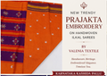 New Trendy Prajakta Embroidery Handwoven Ilkal Saree – Karnataka Kashida Pallu | Valenia Textile ✨️