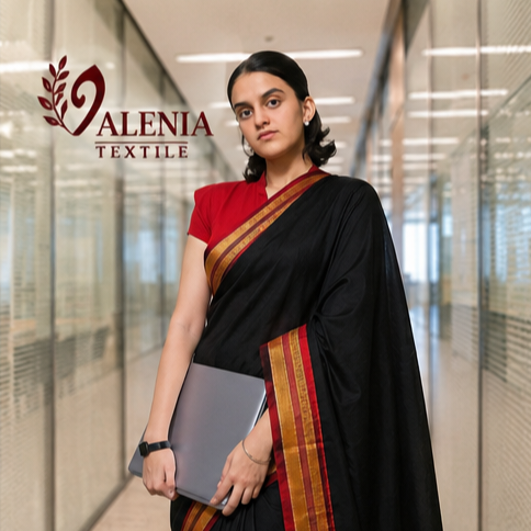Handwoven Ilkal Cotton Saree from Karnataka – Timeless Heritage Drapes ✨️