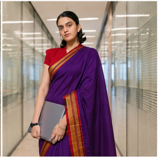 Handwoven Ilkal Cotton Saree from Karnataka – Timeless Heritage Drapes ✨️